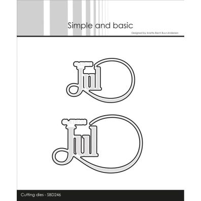Simple and Basic dies - Glædelig Jul