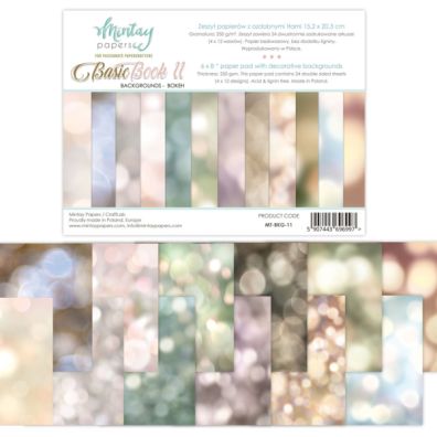 Mintay Papers - Basic Book 11 - Backgrounds - Bokeh 6x8 Paper Pad