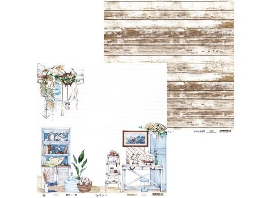 Add on December - EKSTRA Beyond the Sea 03 12x12 mønsterpapir fra Piatek13