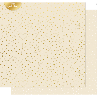 Add on December - EKSTRA Let it Shine - Starry Skies - Twinkling Cream 12x12 mønsterpapir fra Lawn Fawn