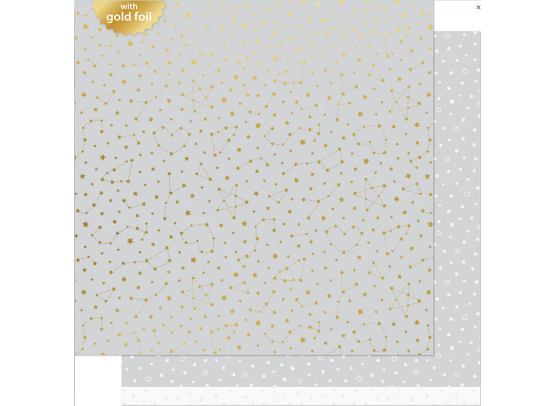 Add on December - Let it Shine - Starry Skies - Twinkling Grey 12x12 mønsterpapir fra Lawn Fawn