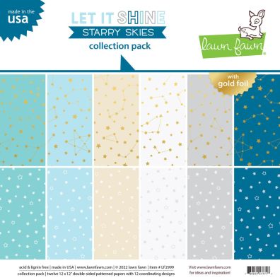 Lawn Fawn - Let It Shine - Starry Skies 12x12 Collection Pack