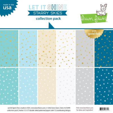 Lawn Fawn - Let It Shine - Starry Skies 12x12 Collection Pack