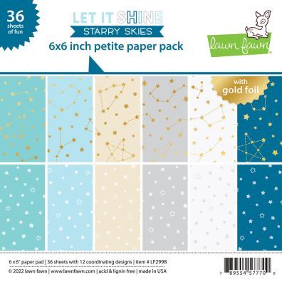 Lawn Fawn - Let It Shine - Starry Skies 6x6 Collection Pack