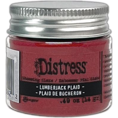 Distress Embossing Glaze - Lumberjack Plaid