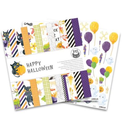 Happy Halloween - 12x12 Paper Pack fra Piatek13