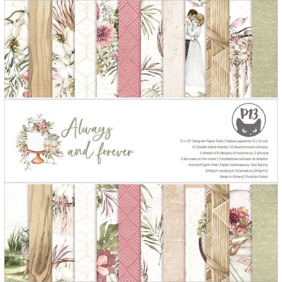 Always and Forever - 12x12 Paper Pack fra Piatek13