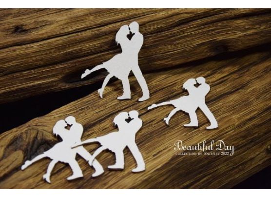 Snipart Chipboard - Beautiful Day - Young Couples in Dance - 4pc