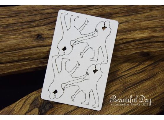 Snipart Chipboard - Beautiful Day - Young Couples in Dance - 4pc