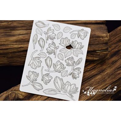 Snipart Chipboard - Magnolias - Flowers