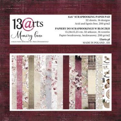 Memory Lane - 6x6 Paper Pad fra 13arts