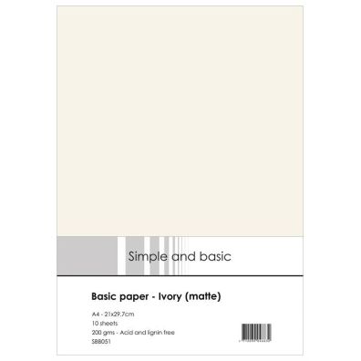 Simple and Basic - Basic Paper - Ivory (matte) A4