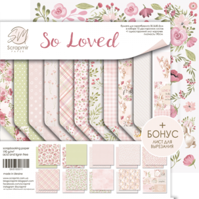 So Loved 12x12 Paper Set fra Scrapmir