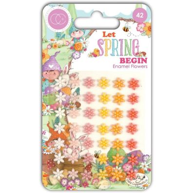 Craft Consortium - Let Spring Begin - Enamel Flowers
