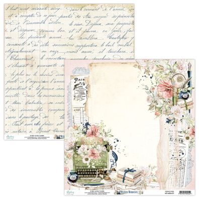 Add on Maj - EKSTRA Mintay Papers - Written Memories 01 - 12x12 mønsterpapir