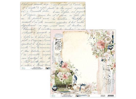 Add on Maj - EKSTRA Mintay Papers - Written Memories 01 - 12x12 mønsterpapir