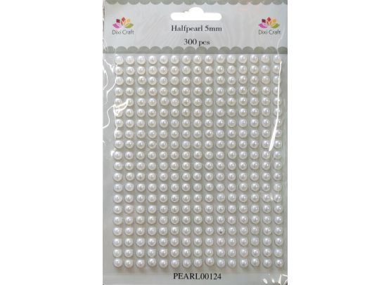Dixi Craft - Halfpearl 5mm - Creme 300 pcs