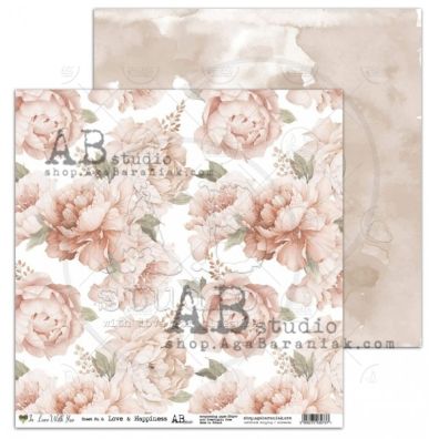 AB Studio - In Love With You - Love & Happiness 12x12 mønsterpapir