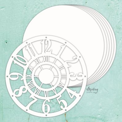 Mintay Papers - Mintay Chippies Album Base - Clock