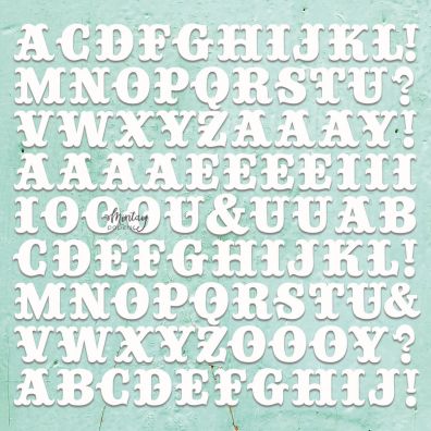 Mintay Papers - Chippies - Monograms 12x12 Chipboard