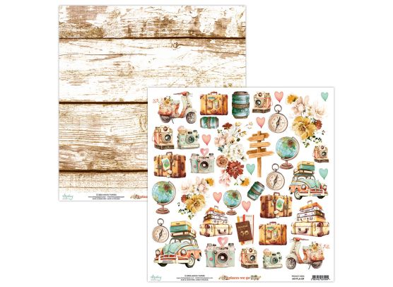 Mintay Papers - Places We Go 12x12 Klippeark