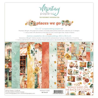 Mintay Papers - Places We Go 12x12 Paper Set