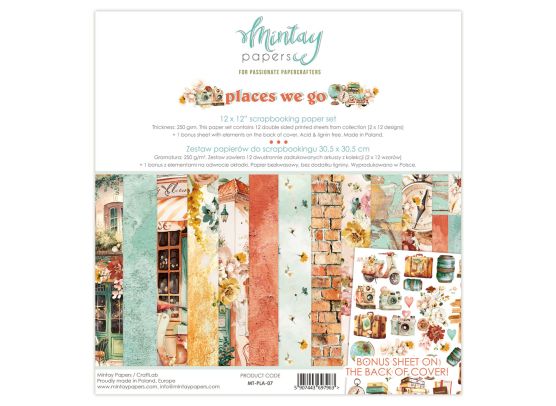Mintay Papers - Places We Go 12x12 Paper Set