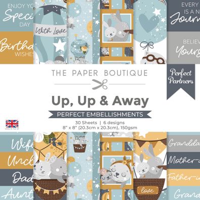 The Paper Boutique - Up, Up & Away 8"x8" Perfect Embellishments