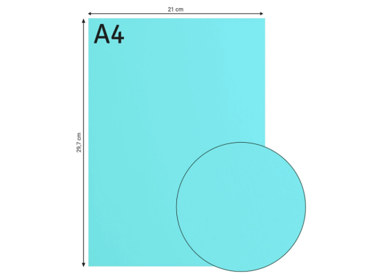 Florence Smooth Cardstock Paper 216 g - Sky A4