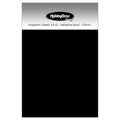 HobbyGros Storage - Magnetic Sheets A4 (2 pcs) - Adhesive Back