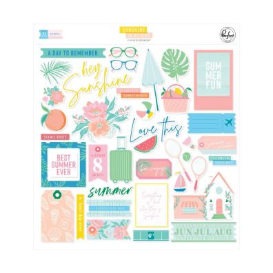 Pinkfresh Studio - Sunshine On My Mind - Ephemera 41 pcs.