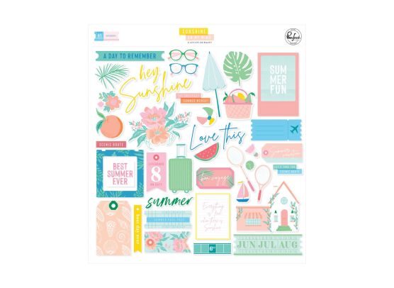 Pinkfresh Studio - Sunshine On My Mind - Ephemera 41 pcs.