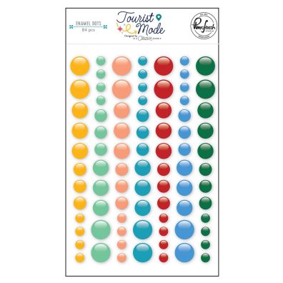 Pinkfresh Studio - Tourist Mode - Enamel Dots 84 pcs.