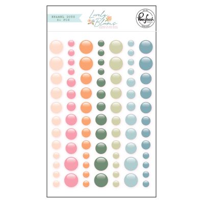 Pinkfresh Studio - Lovely Blooms - Enamel Dots 84 pcs.