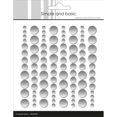 Simple and Basic - Enamel Dots - Matte Silver