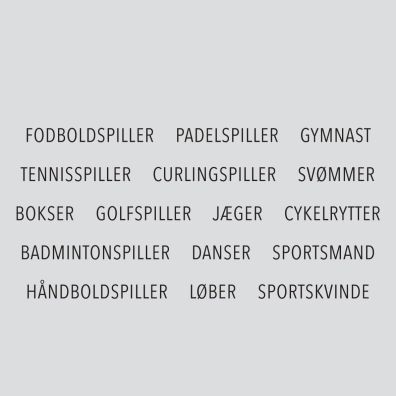 Design 5 clearstamp - Tekster: Sport