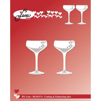 By Lene dies - Champagne Glasses