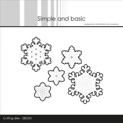 Add on November - Simple and Basic dies - Snowflakes - Outline for SBC165