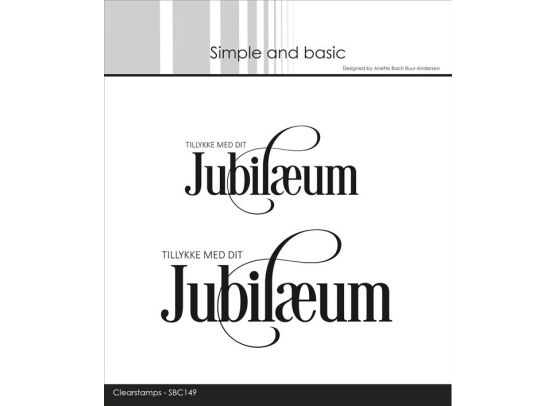 Add on November - Simple and Basic clear stamp - Tillykke Med Dit Jubilæum