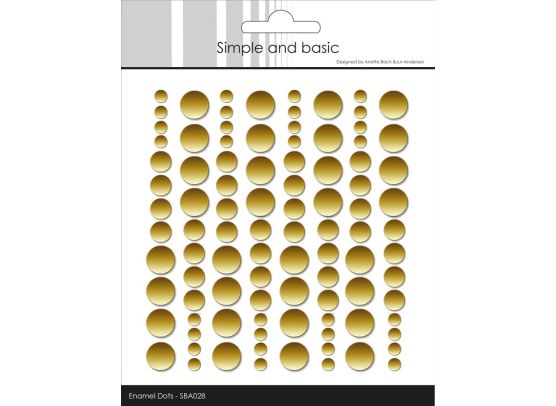Add on November - Simple and Basic - Enamel Dots Metallic - Matte Gold