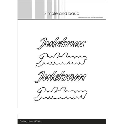 Simple and Basic dies - Juleknus og Julekram