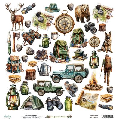 Mintay Papers - The Great Outdoors 09 12x12 Klippeark
