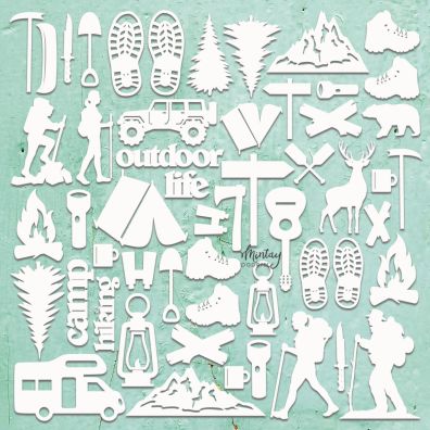 Mintay Papers - Chippies - Outdoor - 12x12 Chipboard