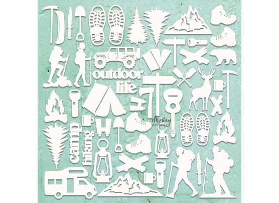 Mintay Papers - Chippies - Outdoor - 12x12 Chipboard