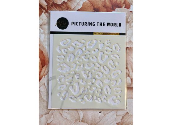 PTW Design Stencil - Leopard Print - 4x4 inch