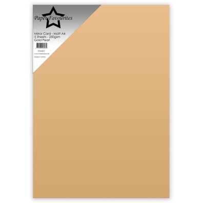 Add on Januar - EKSTRA Paper Favourites - Mirror Card - Matt A4 - Gold Pearl