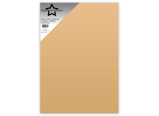 Add on Januar - EKSTRA Paper Favourites - Mirror Card - Matt A4 - Gold Pearl