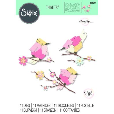 Sizzix Thinlits - Painted Birds by Olivia Rose