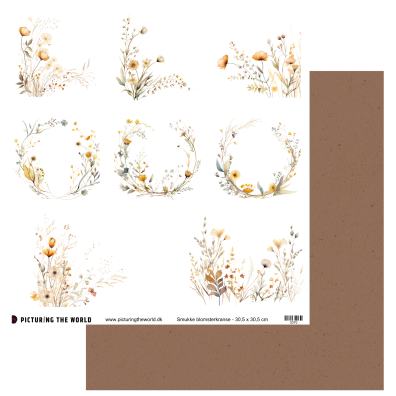 PTW Design Klippeark Gyldne Forårstoner - Smukke Blomsterkranse