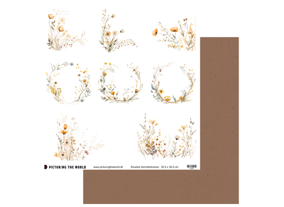 PTW Design Klippeark Gyldne Forårstoner - Smukke Blomsterkranse